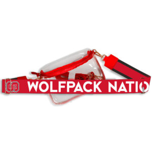 Women's NC State Wolfpack Bridget Clear Purse with Logo Strap