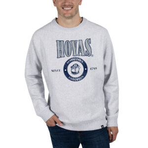 Unisex Uscape Apparel  Heather Gray Georgetown Hoyas Premium Heavyweight Pullover Sweatshirt