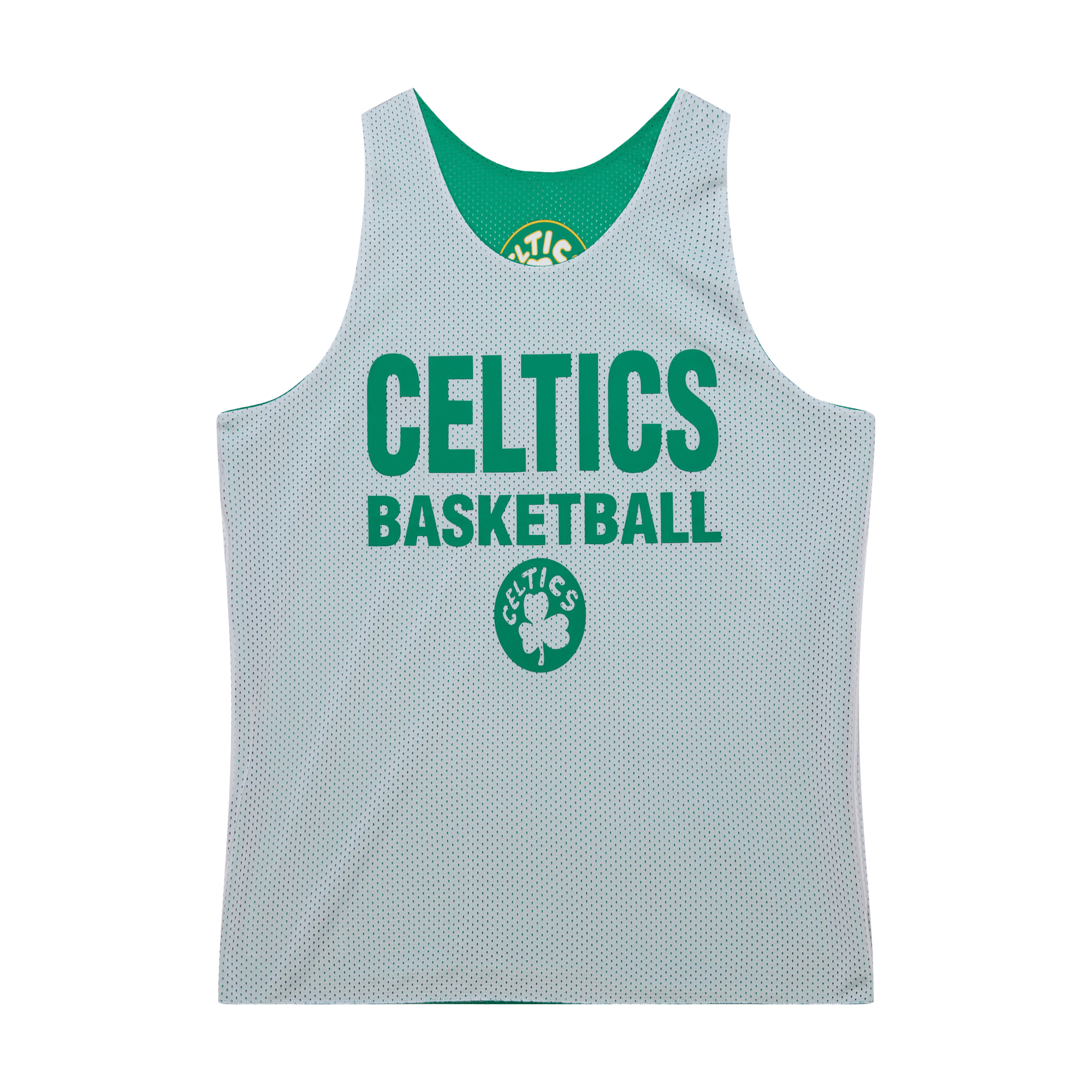Men's Mitchell & Ness Kelly Green/White Boston Celtics Hardwood Classics Reversible Mesh Practice Jersey - Image 5