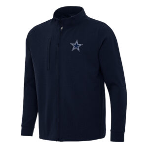 Men's Antigua  Navy Dallas Cowboys Regard Full-Zip Jacket