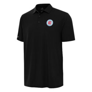 Men's Antigua Black Chicago Fire Era Polo