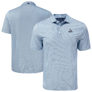 Men's Cutter & Buck Navy St. Louis Cardinals Big & Tall Pike Eco Diamond Dot Print Polo