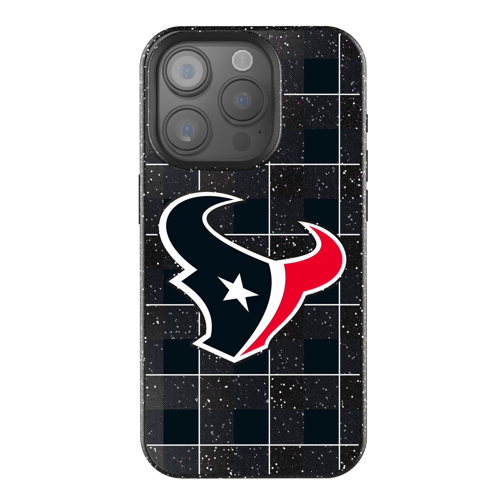 Keyscaper Houston Texans Plaid Bling iPhone Case