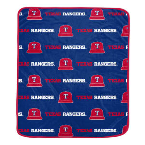Pegasus Texas Rangers 60" x 72" Repeat Logo Wordmark Ultra Soft Blanket