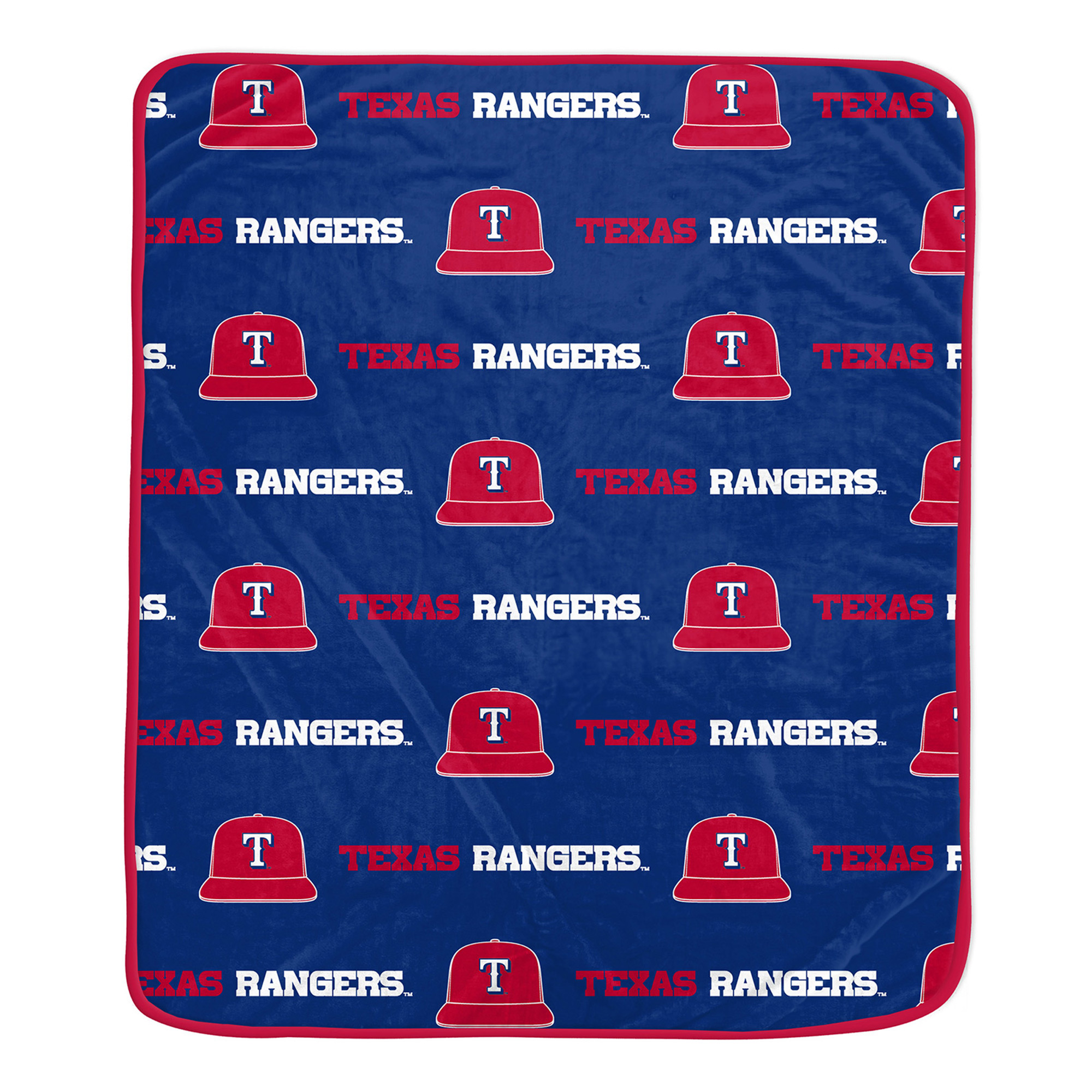 Pegasus Texas Rangers 60" x 72" Repeat Logo Wordmark Ultra Soft Blanket