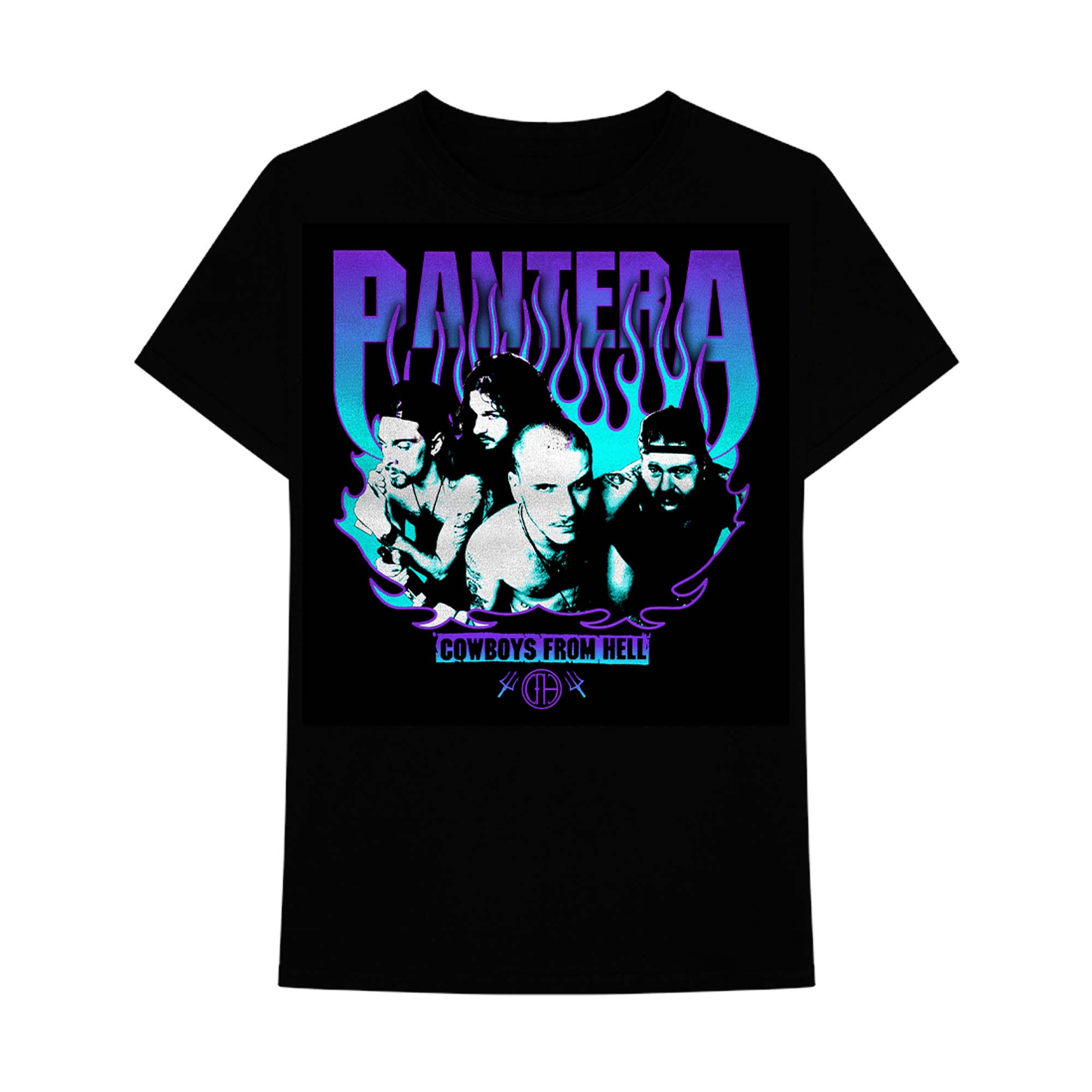 Men's Franchise Club Black Pantera Cowboys From Hell T-Shirt