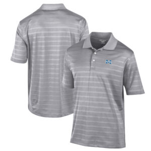Men's Champion Gray Moravian Greyhounds Textured Solid Polo