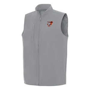 Men's Antigua Gray Bowling Green St. Falcons Regard Full-Zip Vest