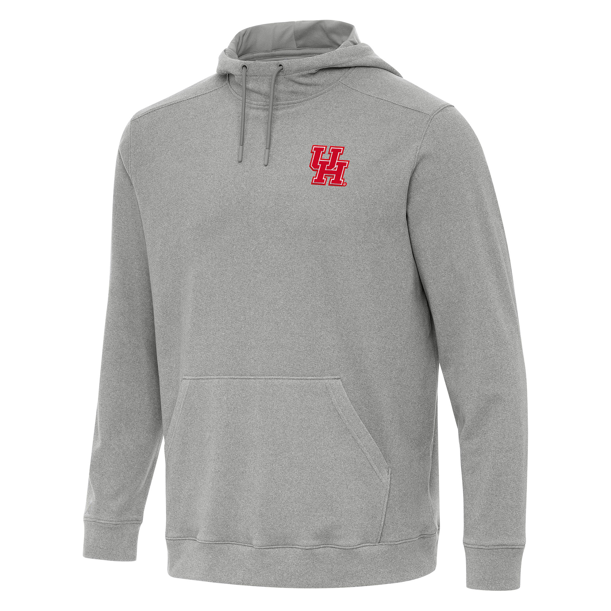 Men's Antigua Heather Gray Houston Cougars Cloud Pullover Hoodie