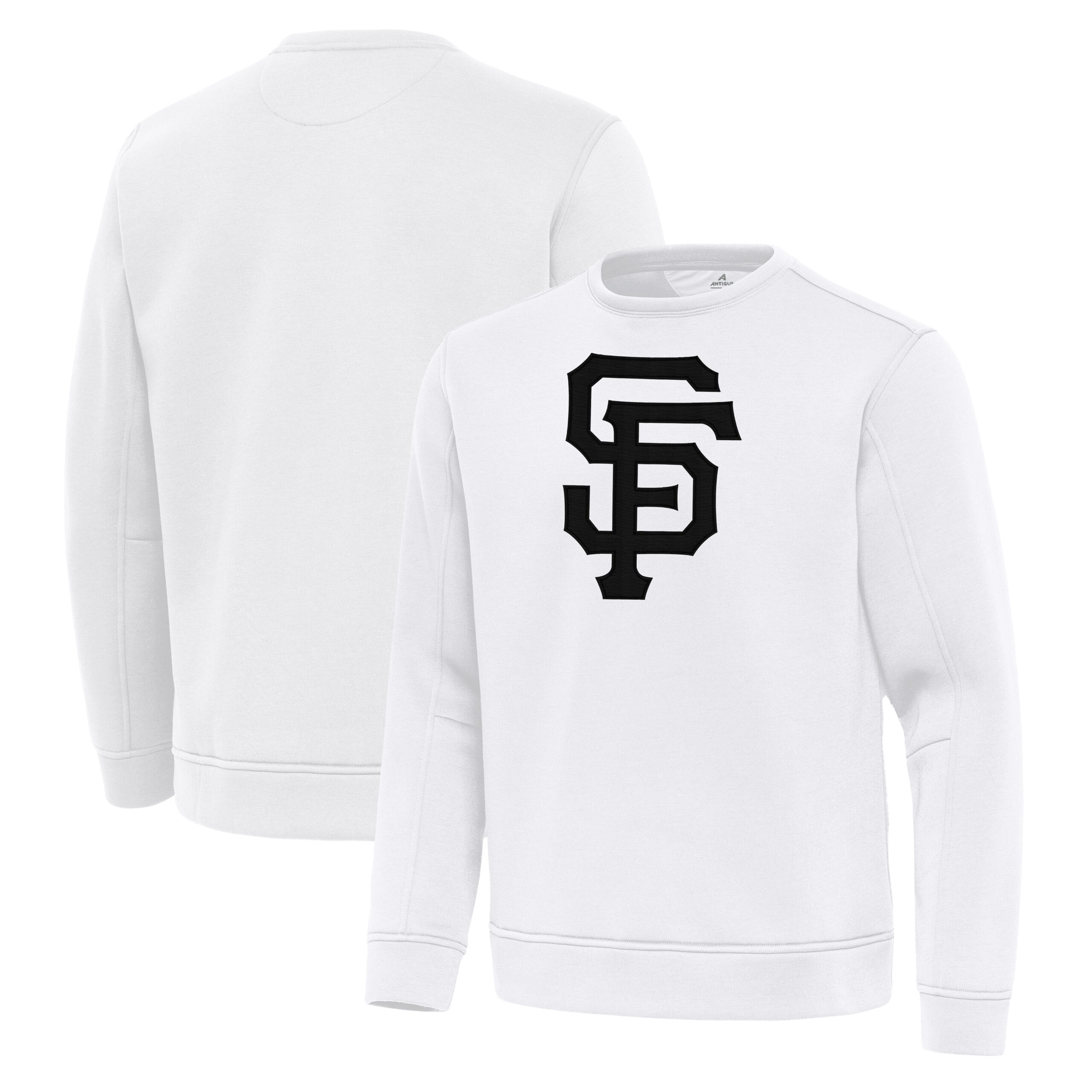 Men's Antigua White San Francisco Giants Relevant Lightweight Pullover Sweatshirt