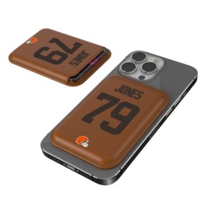 Keyscaper Dawand Jones Brown Cleveland Browns Magnetic Credit Card Wallet