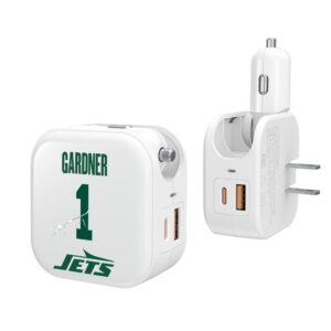 Keyscaper Ahmad Sauce Gardner New York Jets Ready 2-in-1 USB Charger