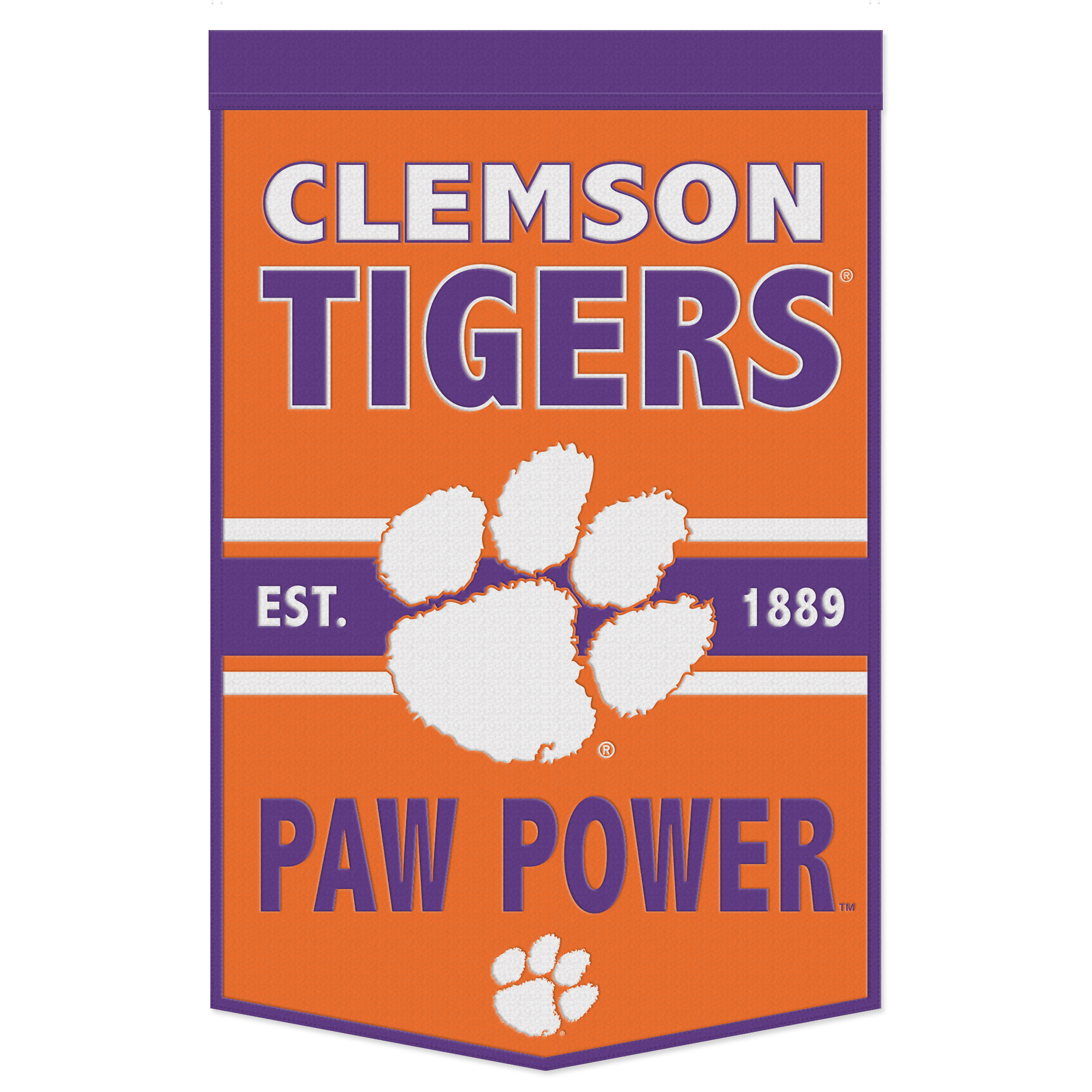 WinCraft Clemson Tigers 24" x 38" Slogan Banner