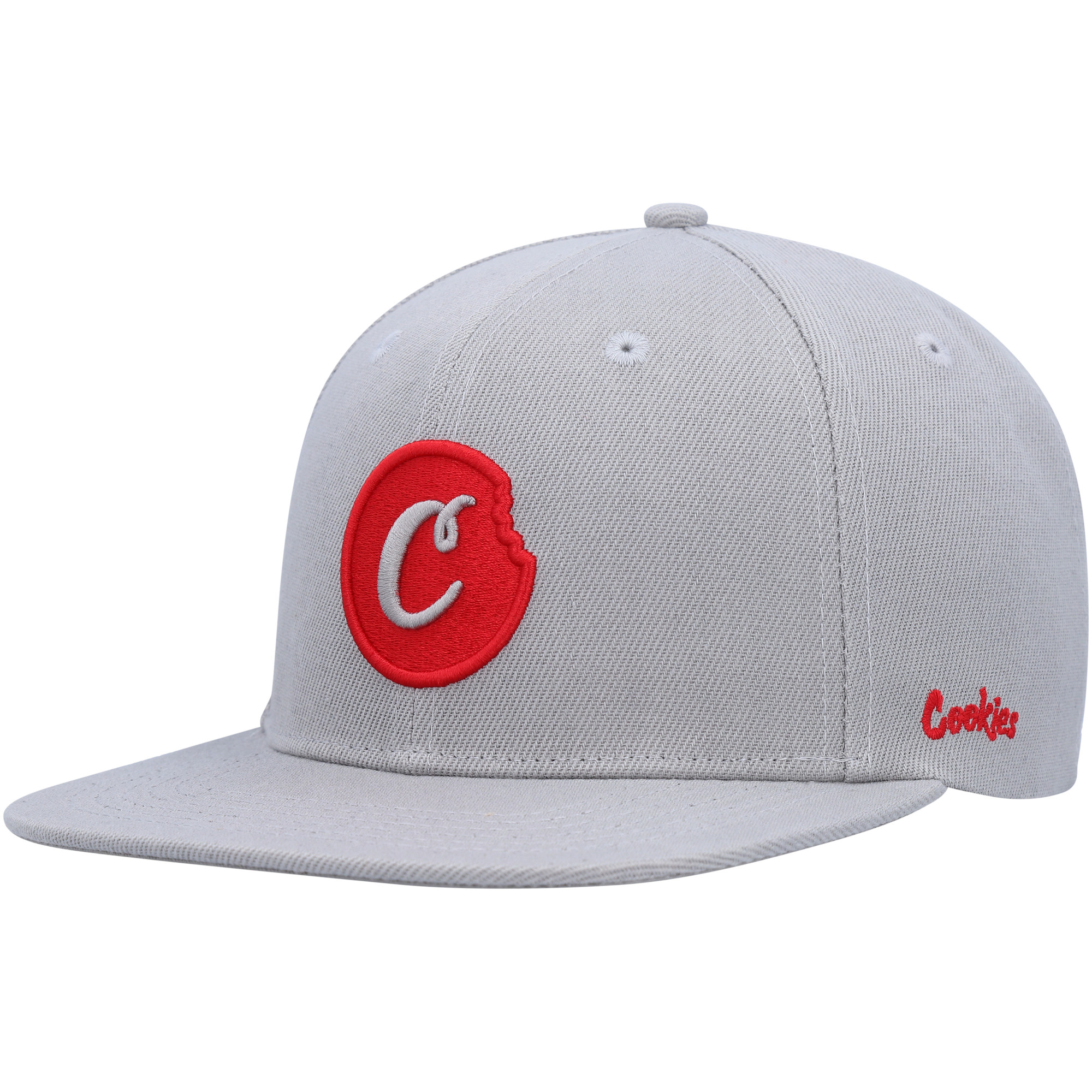 Men's Cookies Gray C-Bite Snapback Hat - Image 6