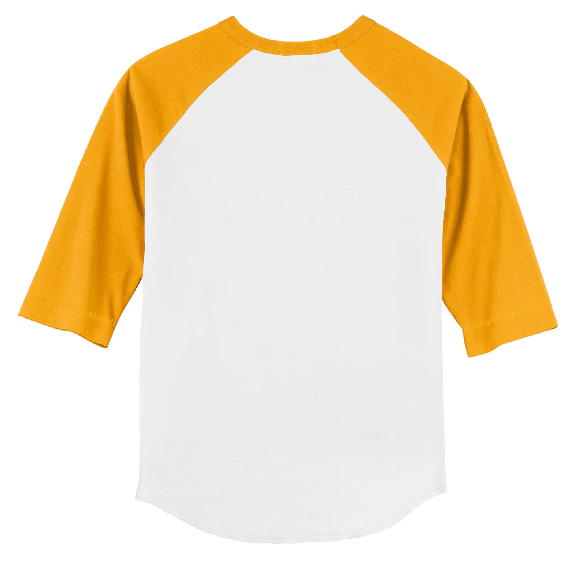 Youth Tiny Turnip White/Gold San Diego Padres Base Stripe 3/4-Sleeve Raglan T-Shirt - Image 4