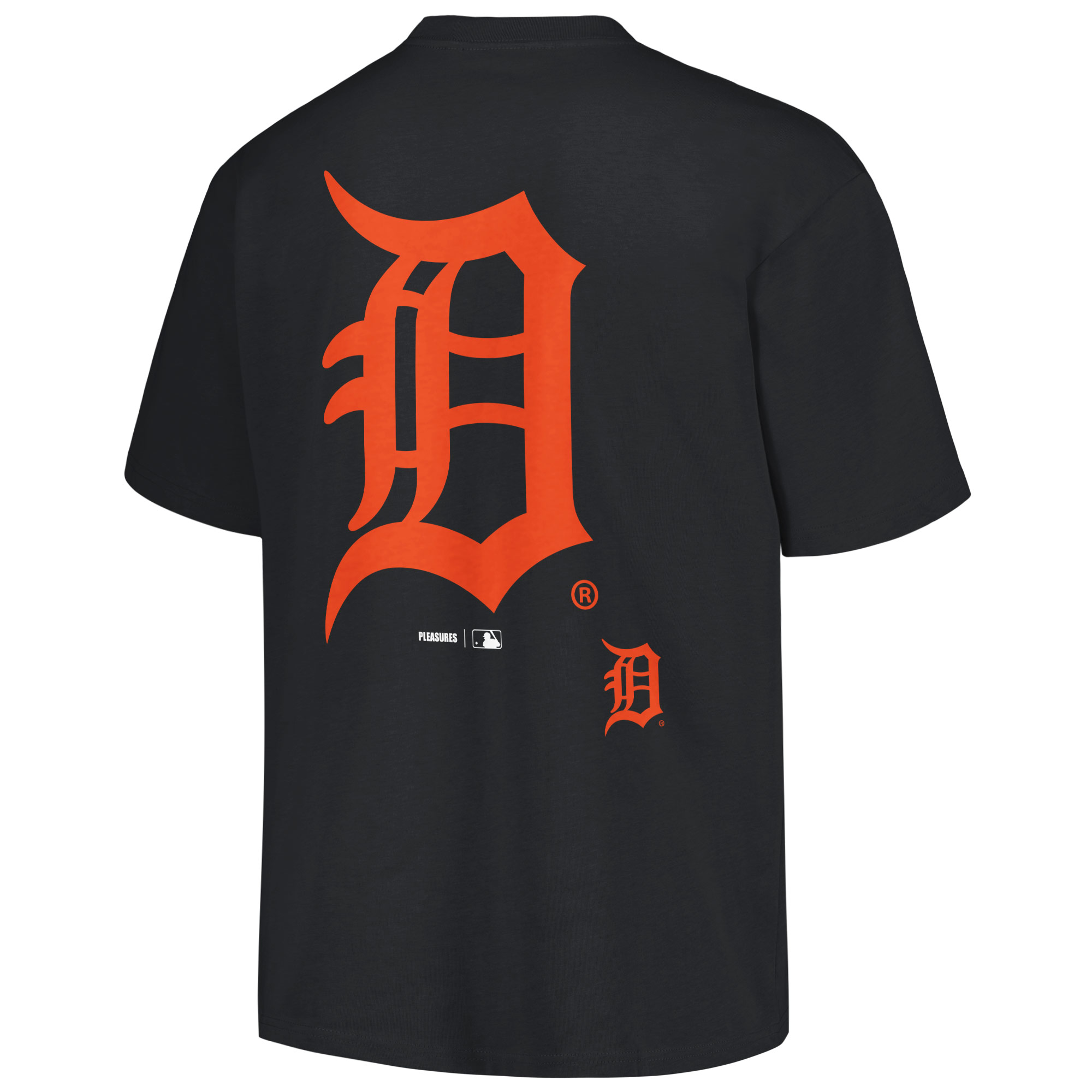 Men's PLEASURES Black Detroit Tigers Ballpark T-Shirt - Image 4