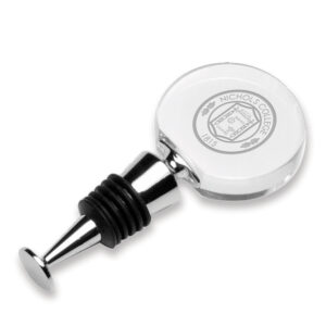 Nichols College Bison Crystal Wine Stopper