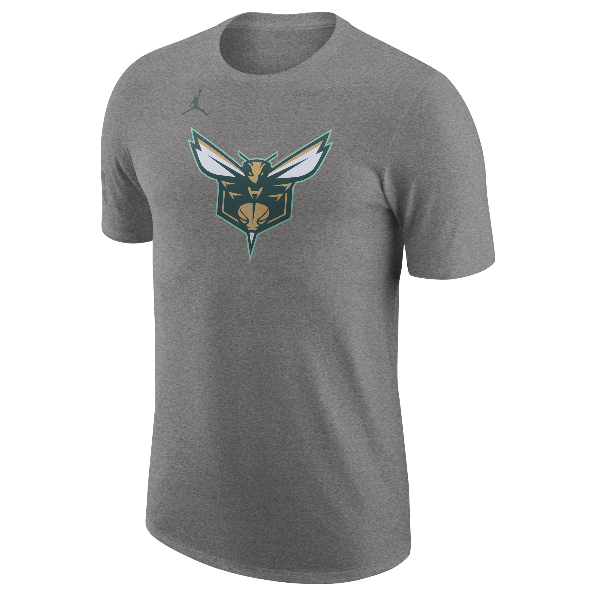 Men's Nike Gray Charlotte Hornets 2023/24 City Edition Essential Warmup T-Shirt - Image 3