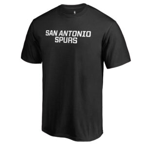 Men's Black San Antonio Spurs Primary Wordmark T-Shirt