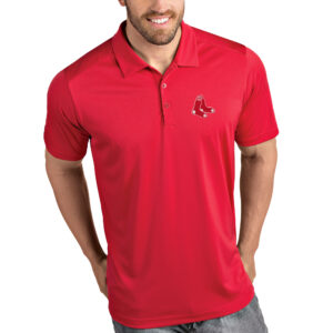 Men's Antigua Red Boston Red Sox Tribute Polo
