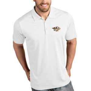 Men's Antigua White Nashville Predators Tribute Polo