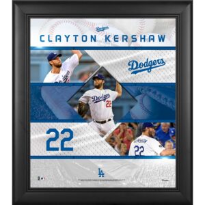 Clayton Kershaw Los Angeles Dodgers Framed 15" x 17" Stitched Stars Collage