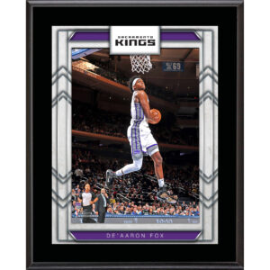 De'Aaron Fox Sacramento Kings 10.5" x 13" Sublimated Player Plaque