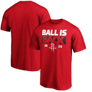 Men's Red Houston Rockets Ball Is Back T-Shirt