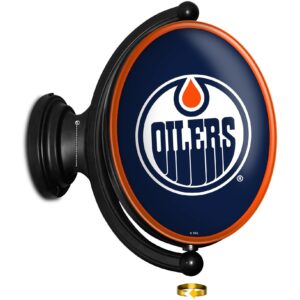 Edmonton Oilers 23'' x 21'' Illuminated Rotating Wall Sign