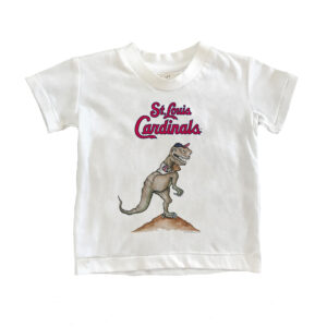 Infant Tiny Turnip White St. Louis Cardinals TT Rex T-Shirt