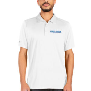 Men's Antigua White Spelman College Jaguars Tribute Polo