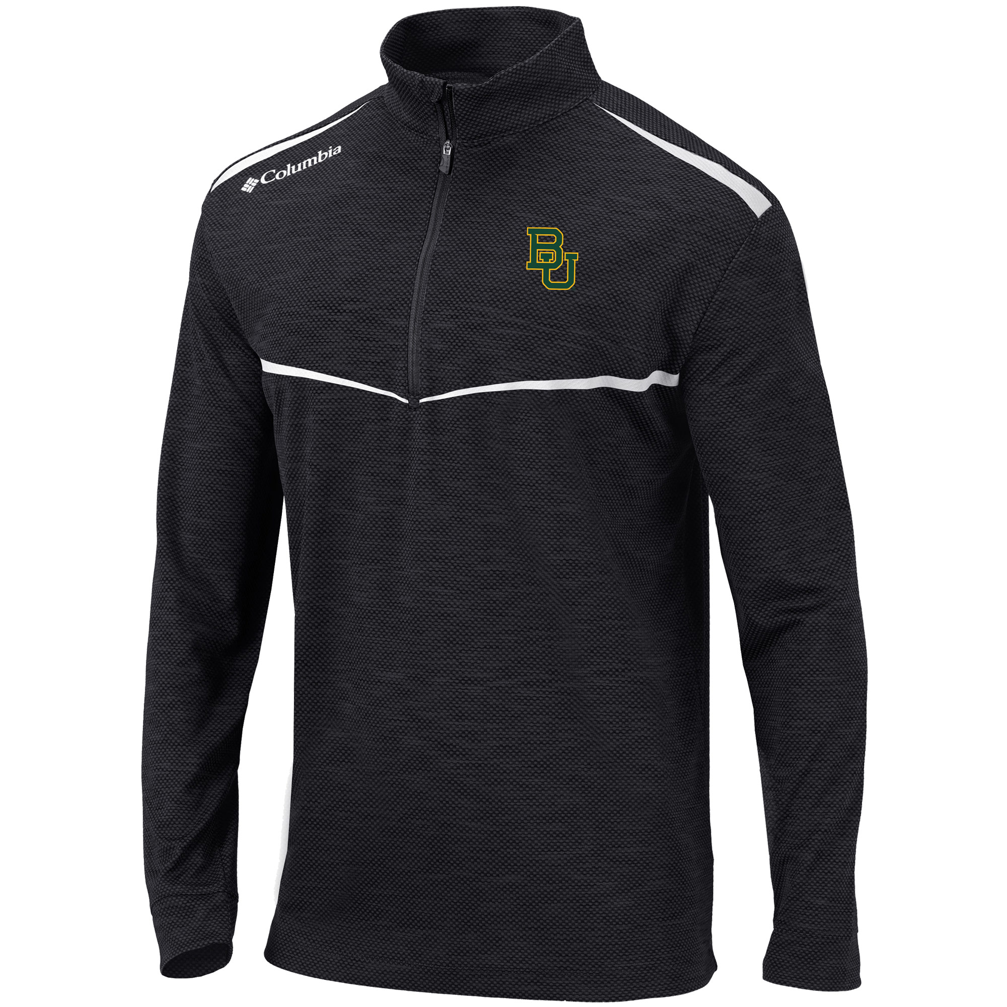 Men's Columbia Black Baylor Bears Scorecard Quarter-Zip Jacket - Image 6