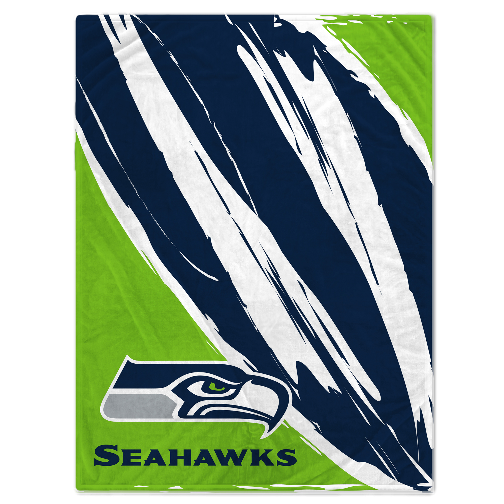 Seattle Seahawks 60'' x 80'' Retro Jazz Coral Fleece Blanket - Image 2