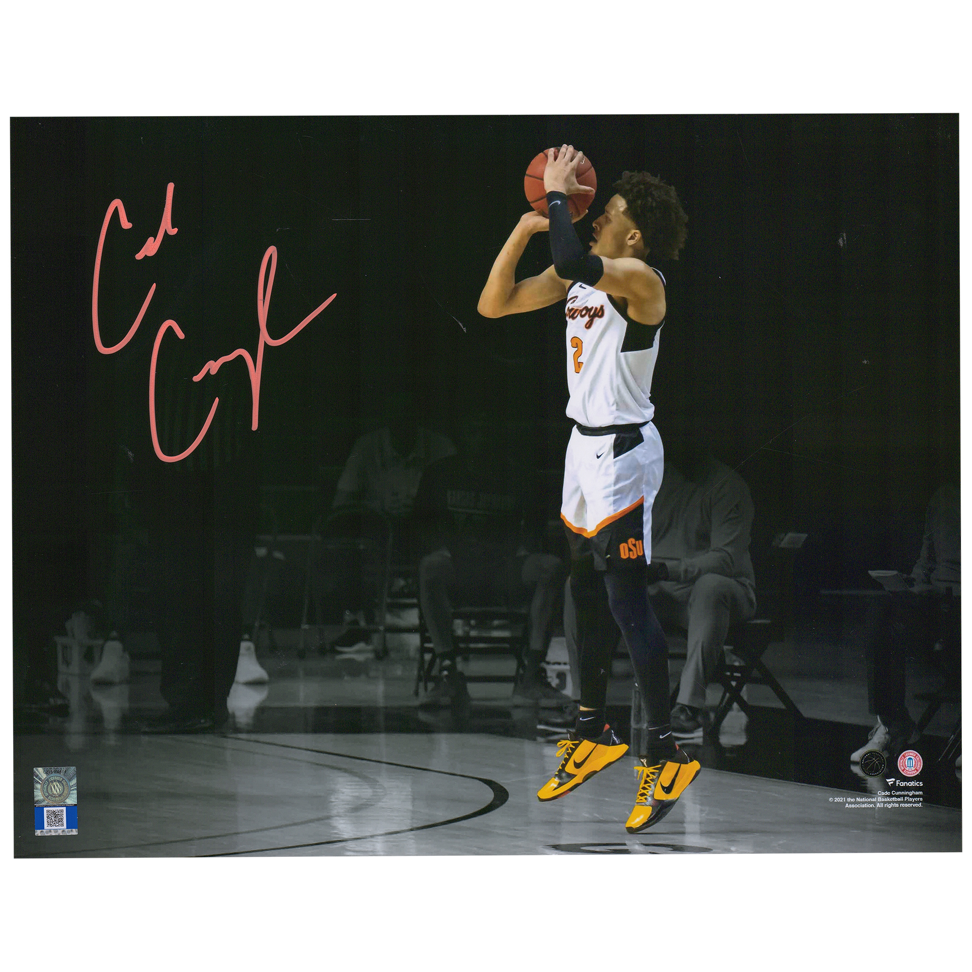 Cade Cunningham Oklahoma State Cowboys Autographed 11" x 14" Spotlight Photograph