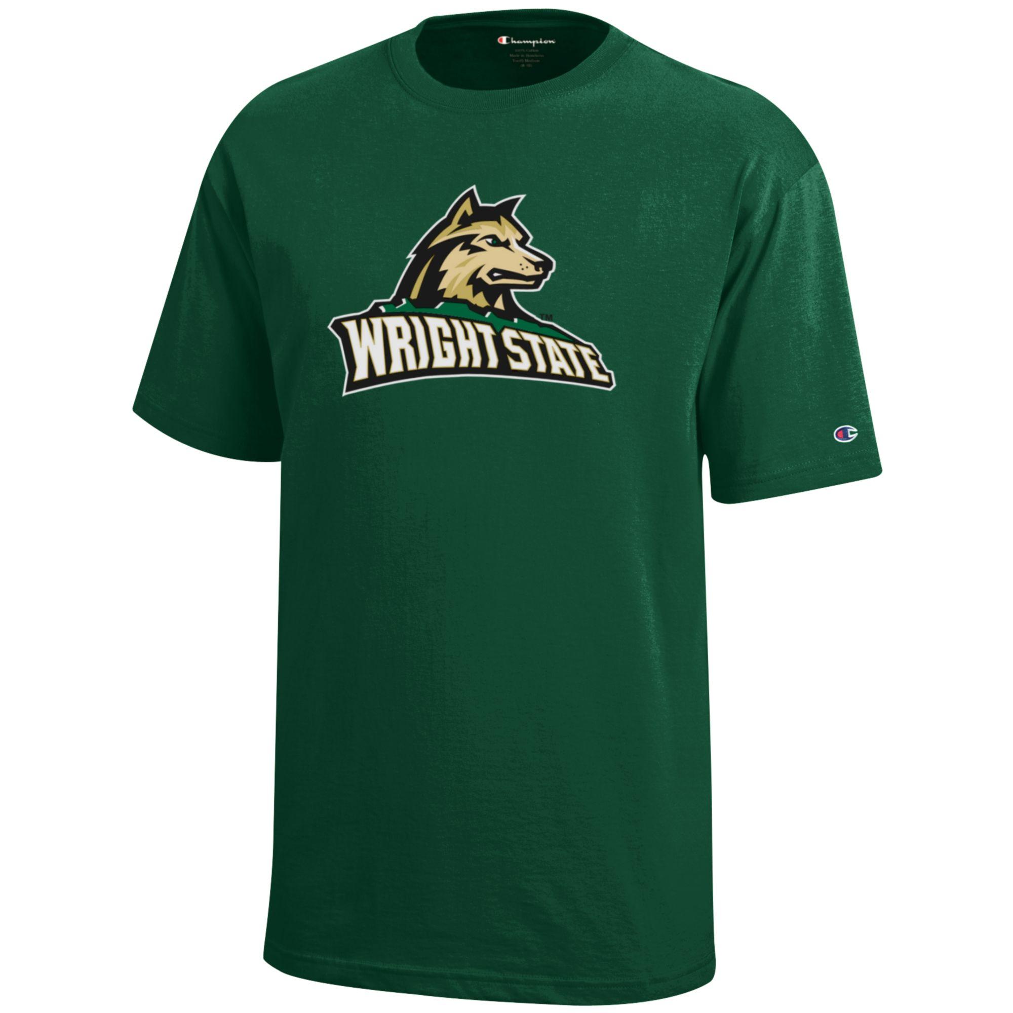 Youth Champion Hunter Green Wright State Raiders Jersey T-Shirt - Image 3