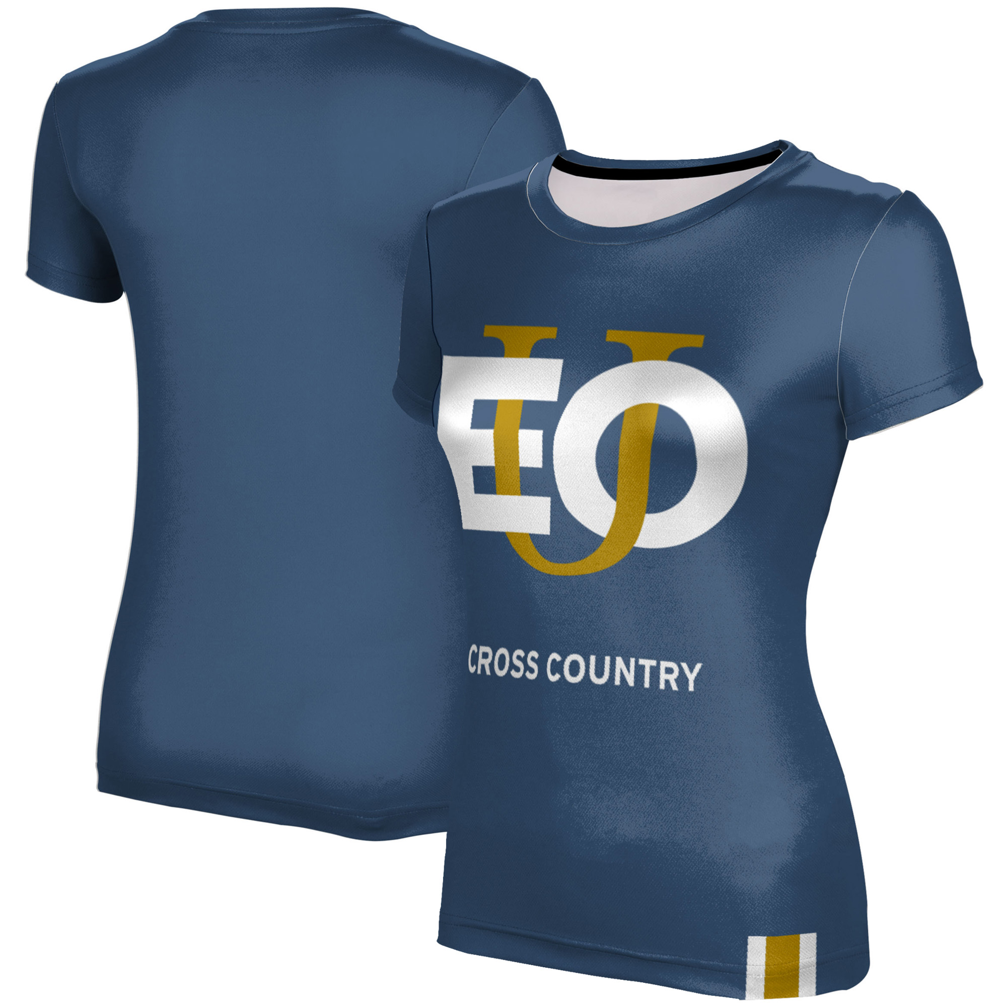 Women's Blue Eastern Oregon Mountaineers Cross Country T-Shirt - Image 2