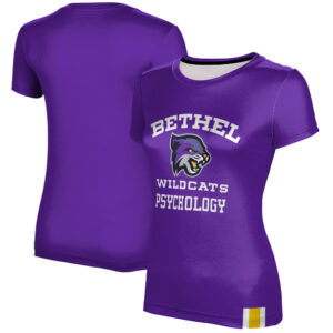 Women's Purple Bethel Wildcats Psychology T-Shirt