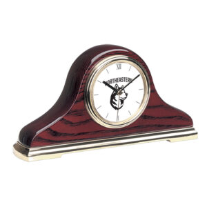 Gold Northeastern Huskies Mantle Clock