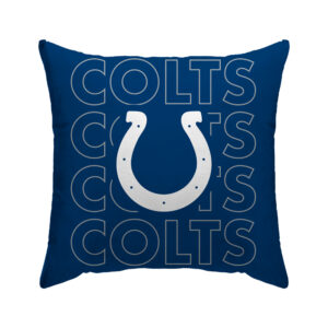 Indianapolis Colts 18'' x 18'' Echo Wordmark Poly Span Décor Pillow