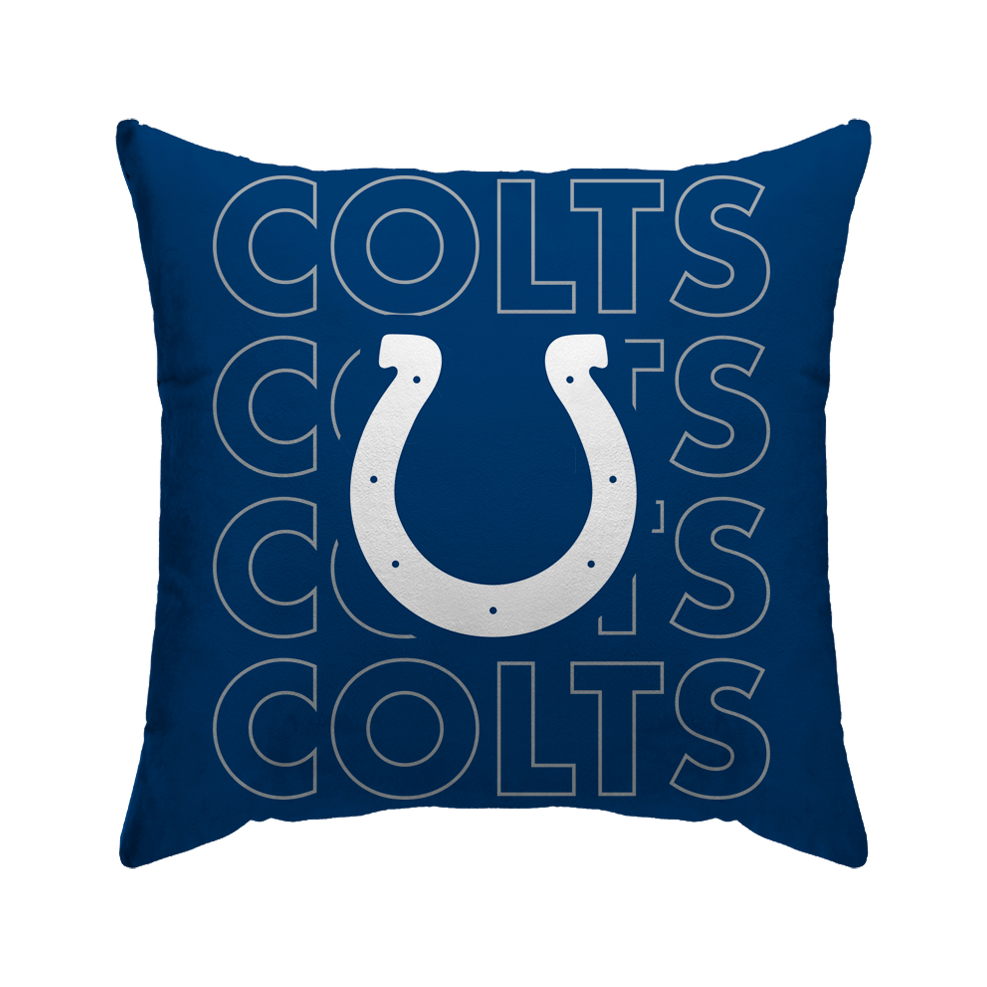 Indianapolis Colts 18'' x 18'' Echo Wordmark Poly Span Décor Pillow