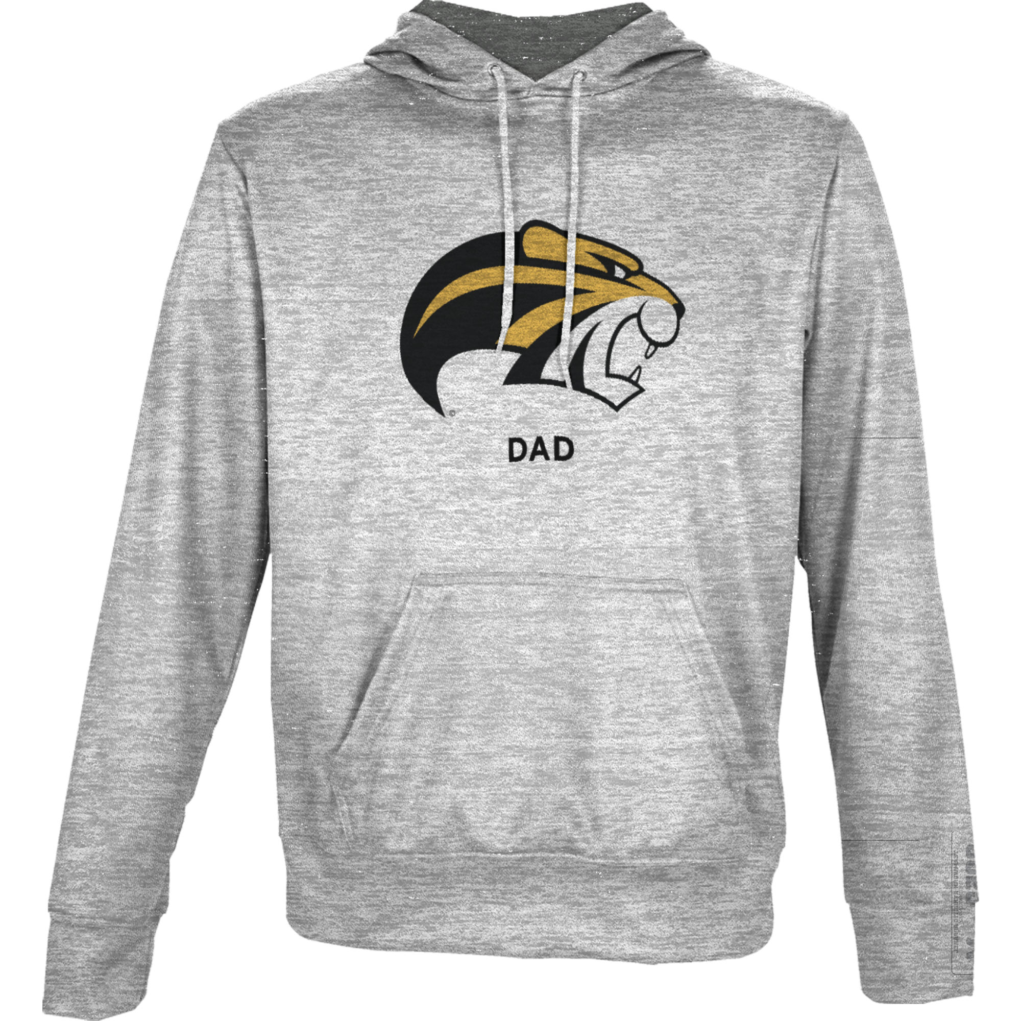 Men's ProSphere Gray Brenau Golden Tigers Dad Name Drop Pullover Hoodie - Image 6
