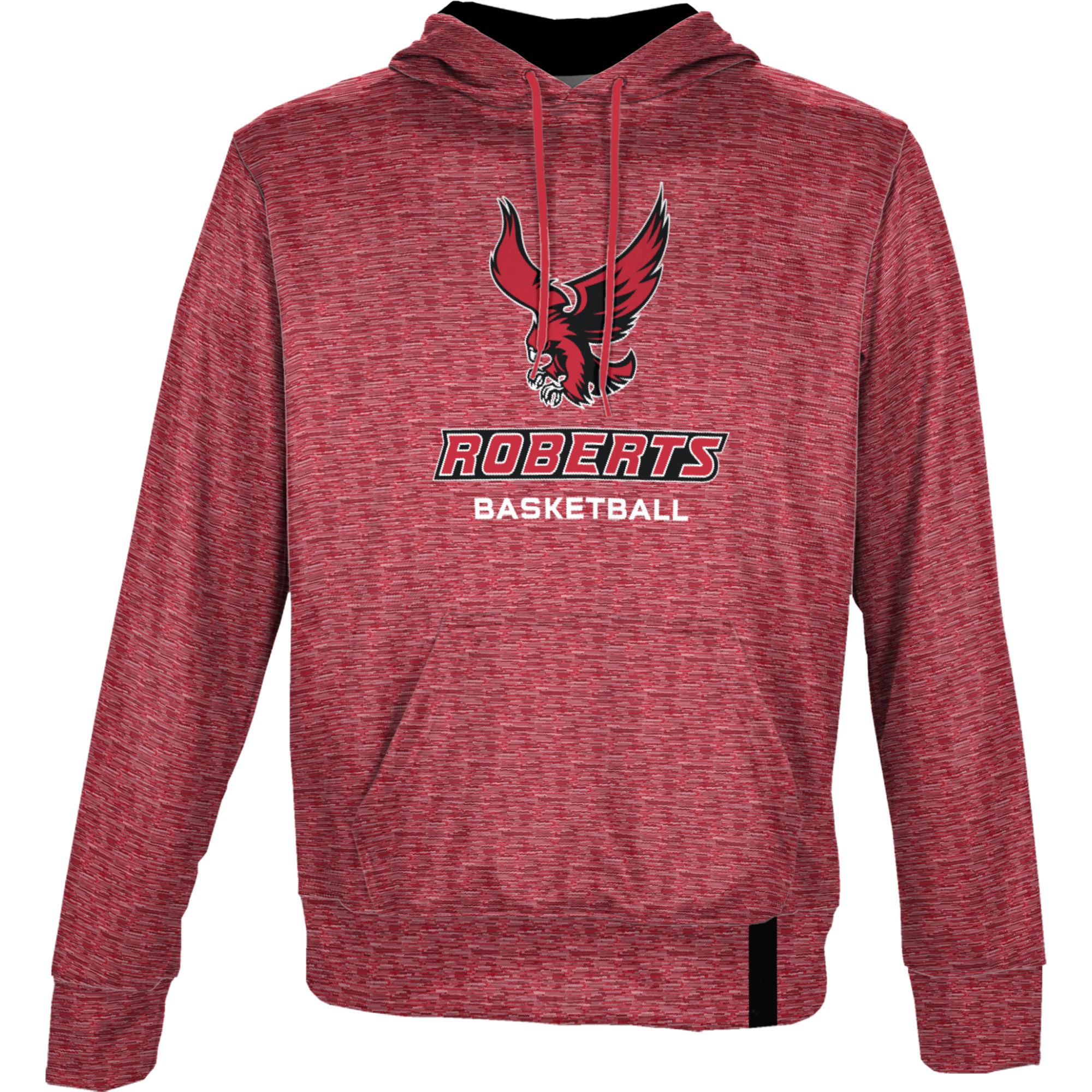Men's ProSphere Red Roberts Wesleyan Redhawks Basketball Name Drop Pullover Hoodie - Image 7
