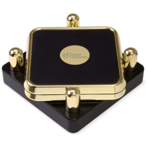 Tulane Green Wave Gold 2-Piece Square Coaster Set