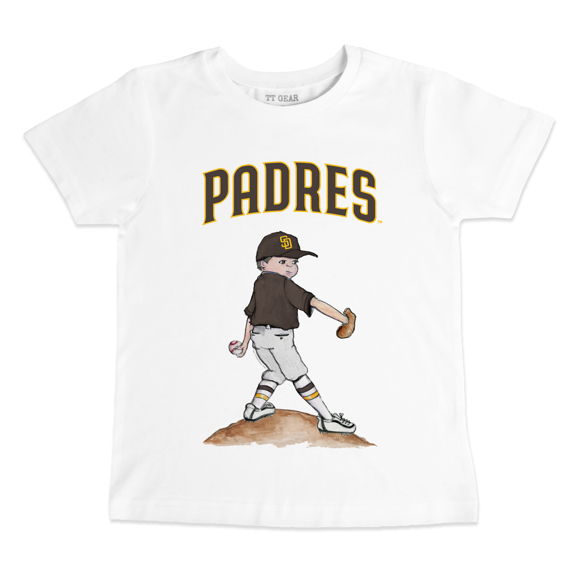 Youth Tiny Turnip White San Diego Padres Clemente T-Shirt