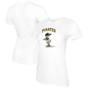Women's Tiny Turnip White Pittsburgh Pirates Slugger T-Shirt
