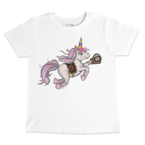 Youth Tiny Turnip White Baltimore Orioles Unicorn T-Shirt