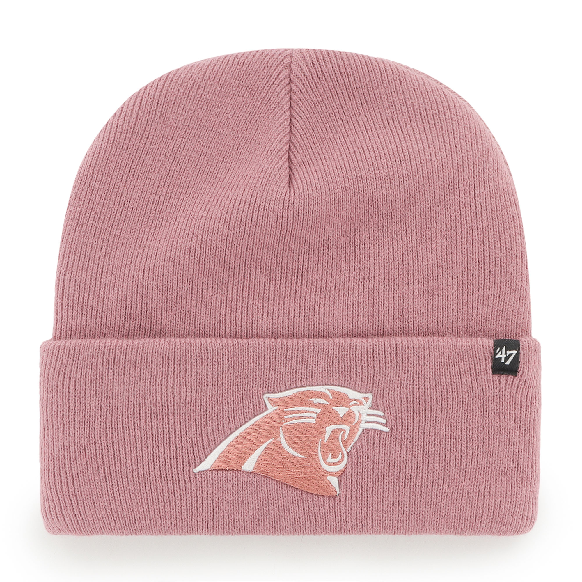 Women's '47 Pink Carolina Panthers Haymaker Cuffed Knit Hat