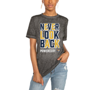Women's Gameday Couture Charcoal Montana State Bobcats PoweredBy Never Look Back Acid Wash T-Shirt