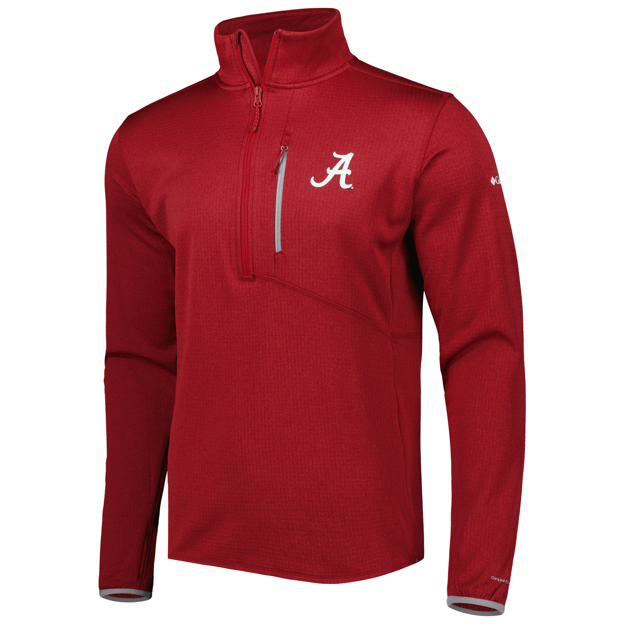 Men's Columbia Crimson Alabama Crimson Tide Park View Omni-Wick Half-Zip Top - Image 3