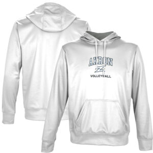 Youth ProSphere White Akron Zips Volleyball Pullover Hoodie